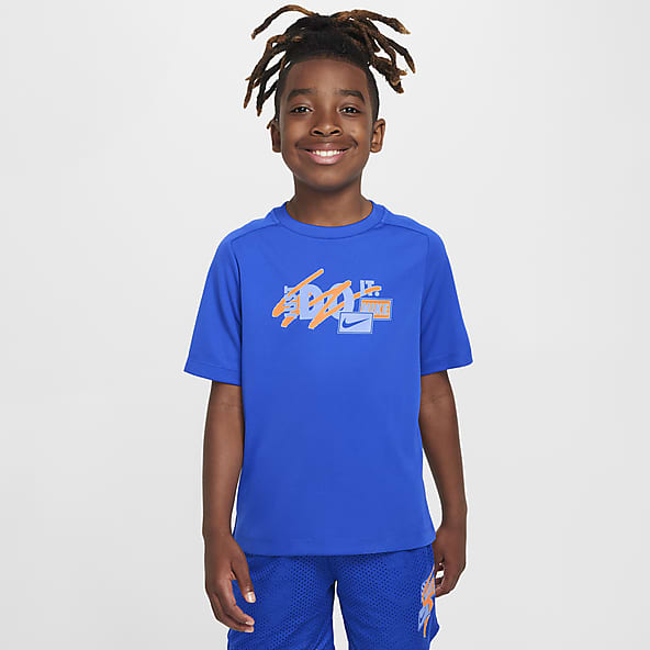 Boys blue nike shirt store